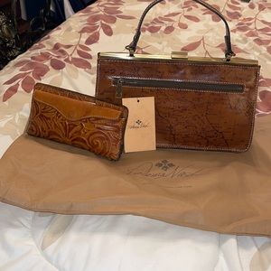 Patricia Nash signature map purse and wallet
